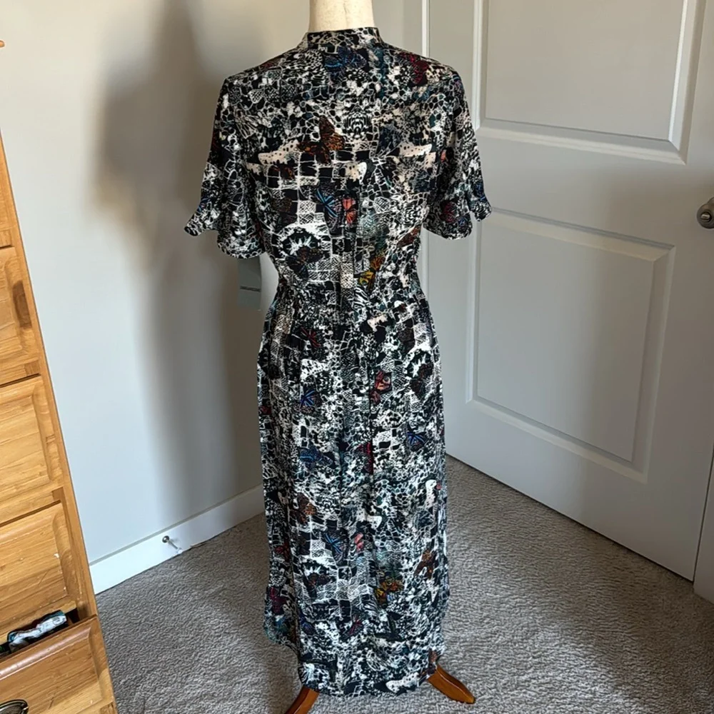 NWT Zadig & Voltaire Rimaz Dress color Encre size medium - Picture 4 of 9